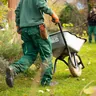 Landscaper at work outdoors, Alori app for landscaping